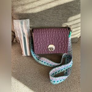 Moost Eggplant Crossbody Bag w/ Changeable Strap